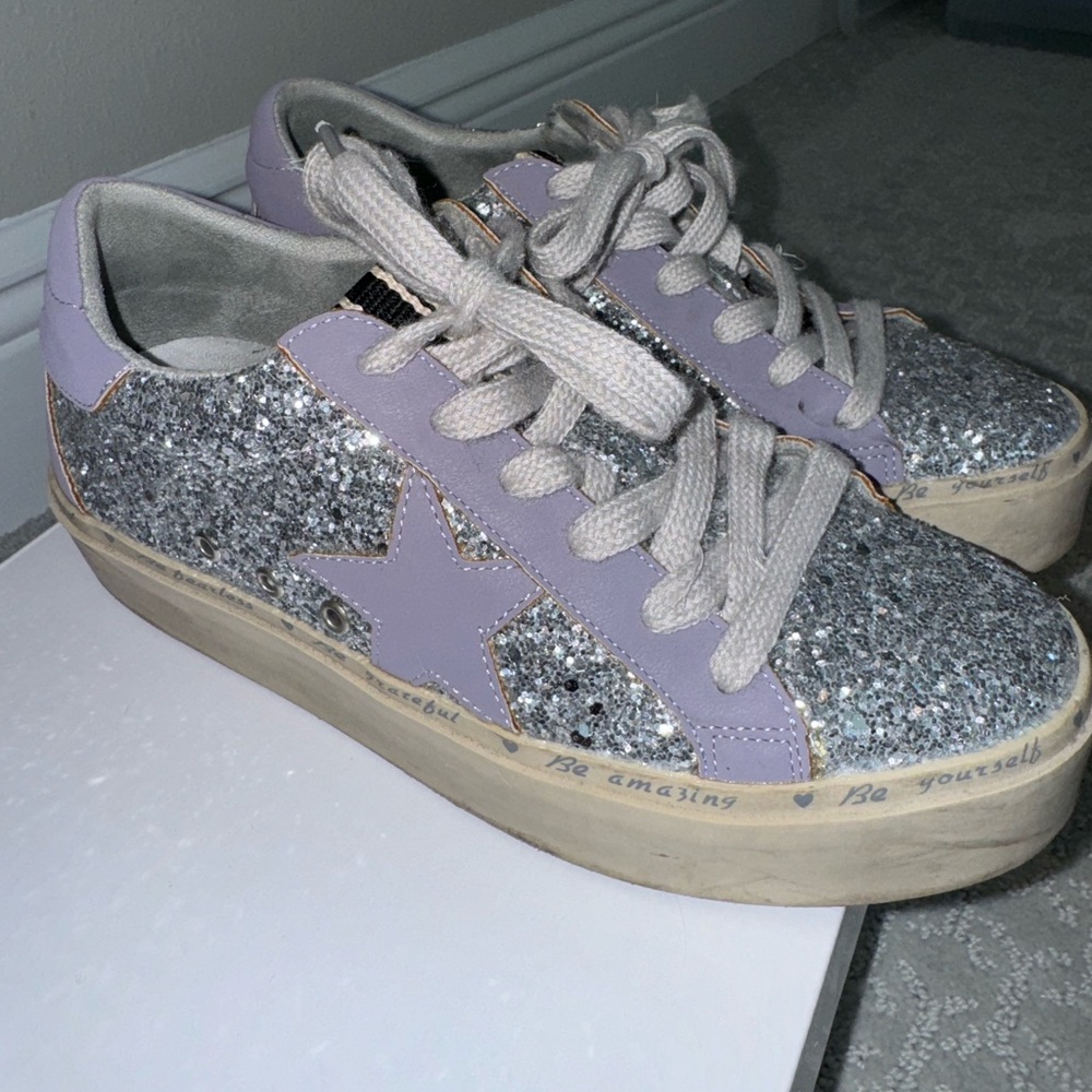 Silver Glitter Sneaker